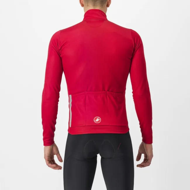 Tricou cu maneca lunga Castelli Entrata Thermal Rosu XL