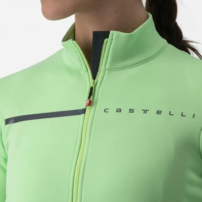 Tricou cu maneca lunga Castelli Sinergia 2 FZ de dama Verde Mint S