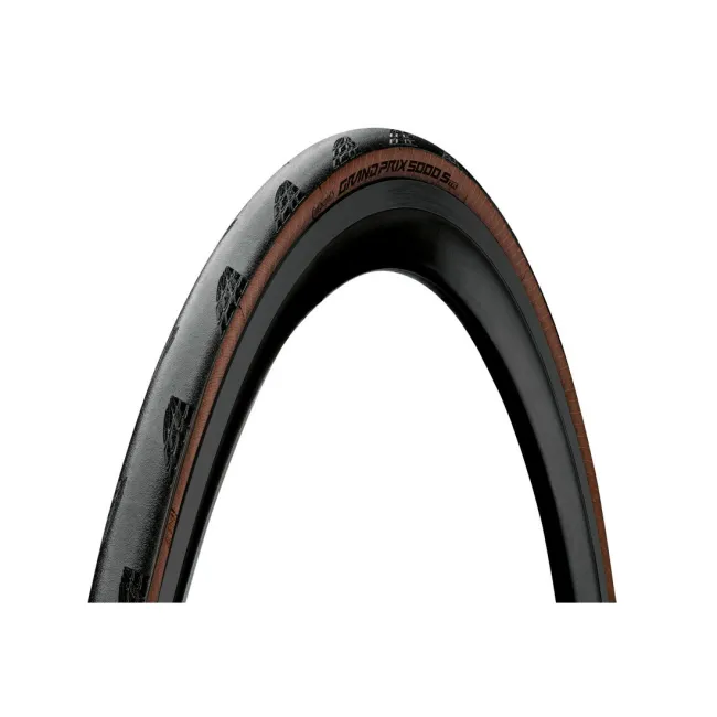 Anvelopa pliabila Continental Grand Prix 5000S TR 28-622 (28 x 1 5/8 x 1 1/8) negru/maro