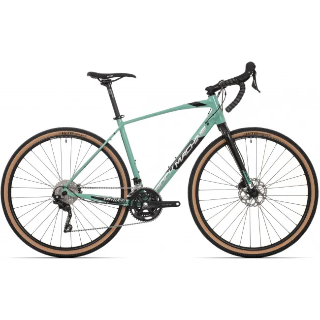 Bicicleta Rock Machine Gravelride 500 28 Gloss Mint/Silver/Black 52cm