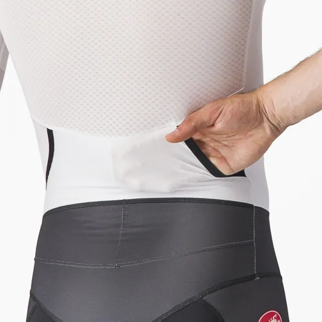 Costum de triatlon cu maneca scurta Castelli Free Sanremo SS Alb/Negru XXXL