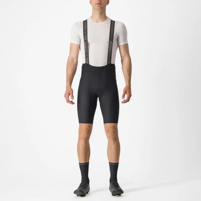 Pantaloni scurti cu bretele Castelli Espresso Negru XXL