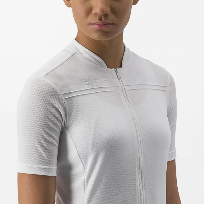 Tricou cu maneca scurta Castelli Anima 4 de dama Alb S