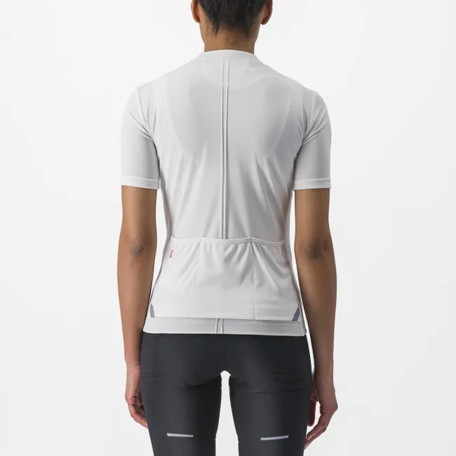 Tricou cu maneca scurta Castelli Anima 4 de dama Alb XS
