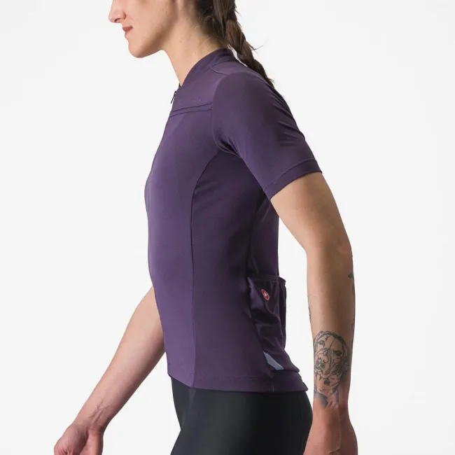 Tricou cu maneca scurta Castelli Anima 4 de dama Mov L