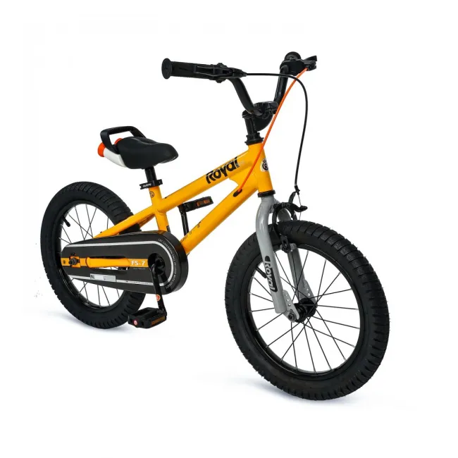 Bicicleta Copii Royal Baby Freestyle 7.0 NF - 16 Inch, Galben