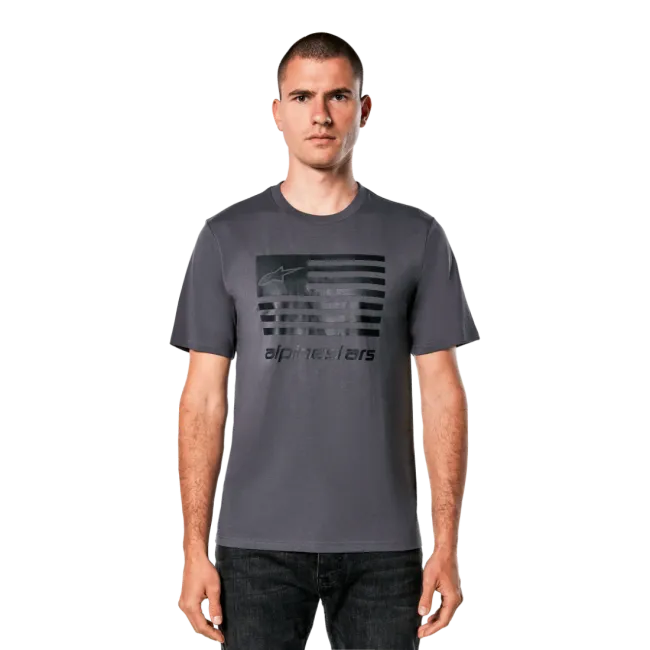 Tricou Alpinestars Flag CSF Tee Charcoal/Black S