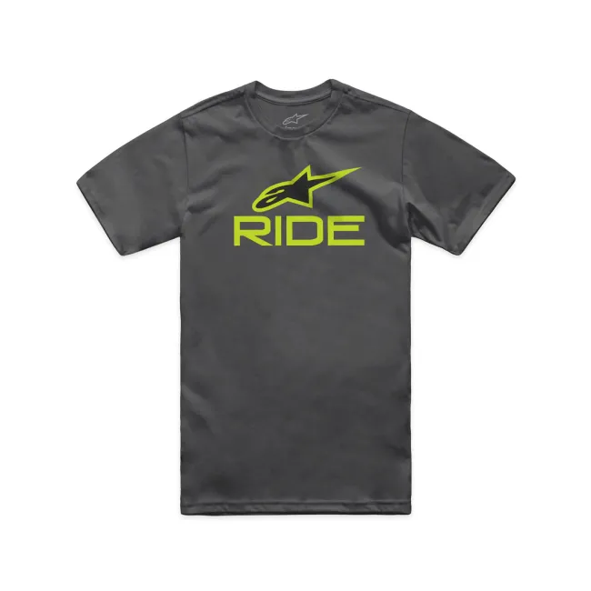 Tricou Alpinestars Ride 4.0 CSF Tee Charcoal/Lime/Black XXL
