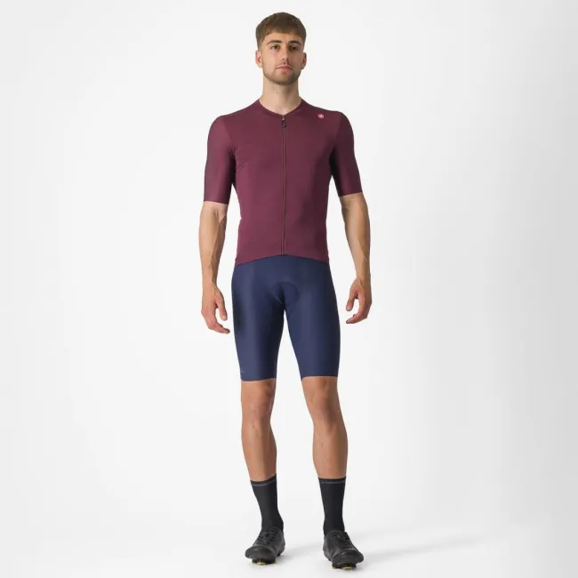 Tricou cu maneca scurta Castelli Espresso Visiniu XXL