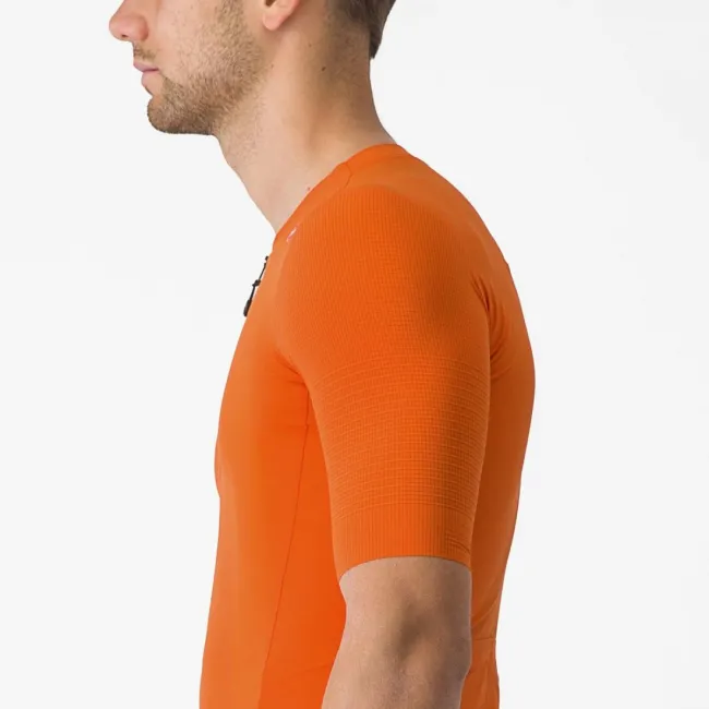 Tricou cu maneca scurta Castelli Premio Black Portocaliu M