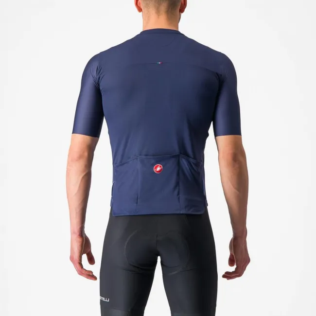 Tricou cu maneca scurta Castelli Prologo 7 Indigo/Albastru/Gri XXL