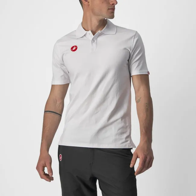 Tricou polo Castelli Race Day Alb XXL