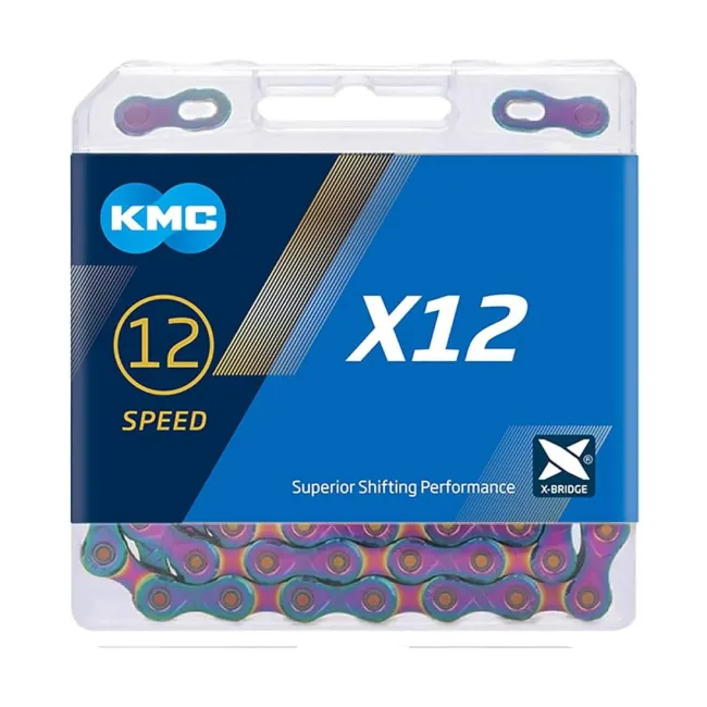 Lant KMC X12 Aurora Blue 12 viteze 126 zale ceruit