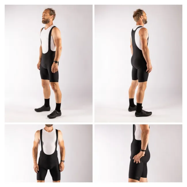 Pantaloni scurti cu bazon si bretele Force Action Negru XXL