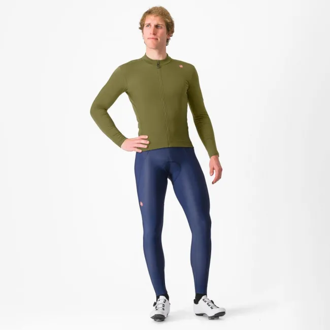 Pantaloni lungi cu bretele Castelli Espresso Indigo M