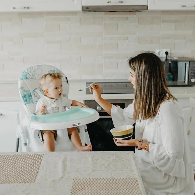 Scaun De Masa Bebe Coccolle Fino, Turcoaz