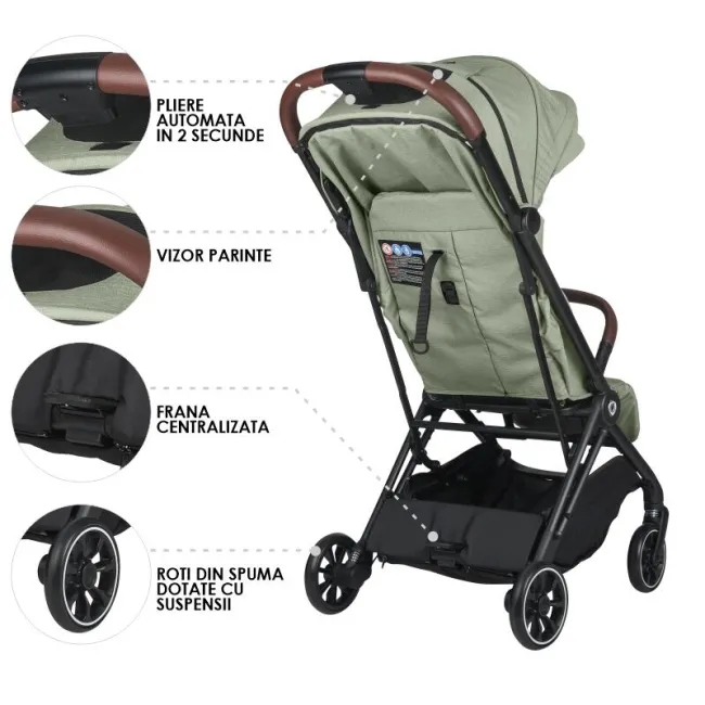 Carucior Sport Pliabil Coccolle Beyla - Greenstone