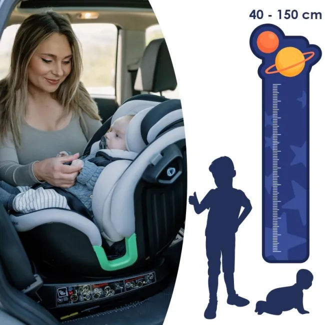Scaun auto iSize 40-150 cm Coccolle Mago Jet black