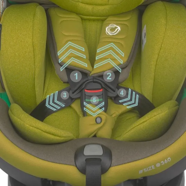 Scaun auto iSize 40-150 cm Coccolle Mago Olive khaki