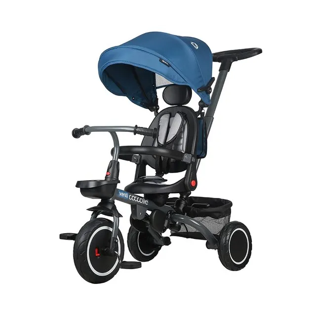 Tricicleta multifunctionala Coccolle Venti Navy blue