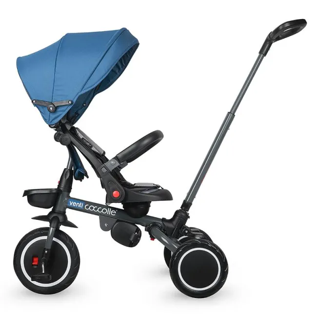 Tricicleta multifunctionala Coccolle Venti Navy blue