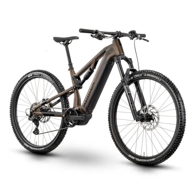 Bicicleta Electrica Raymon Full Suspension Trailray 120 Pro 2025 - 29 Inch, M, Maro - Deore LG