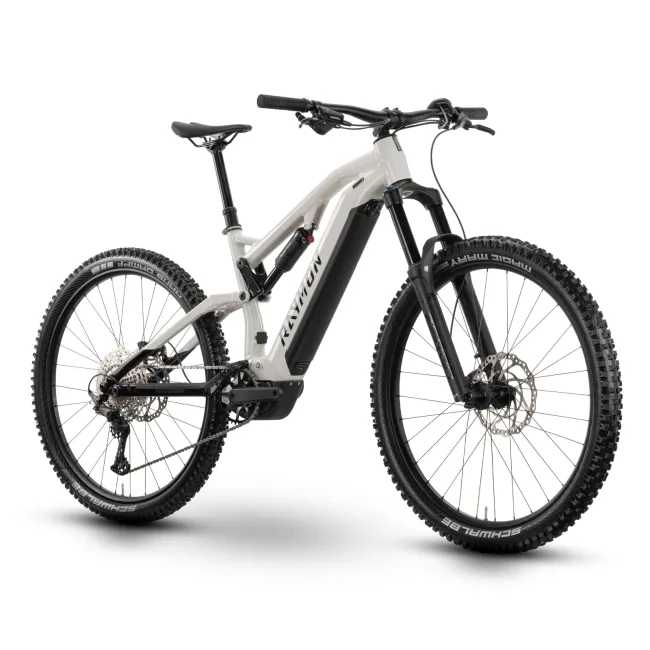 Bicicleta Electrica Raymon Full Suspension Trailray 150 2025 - 29 Inch, L, Alb - Deore