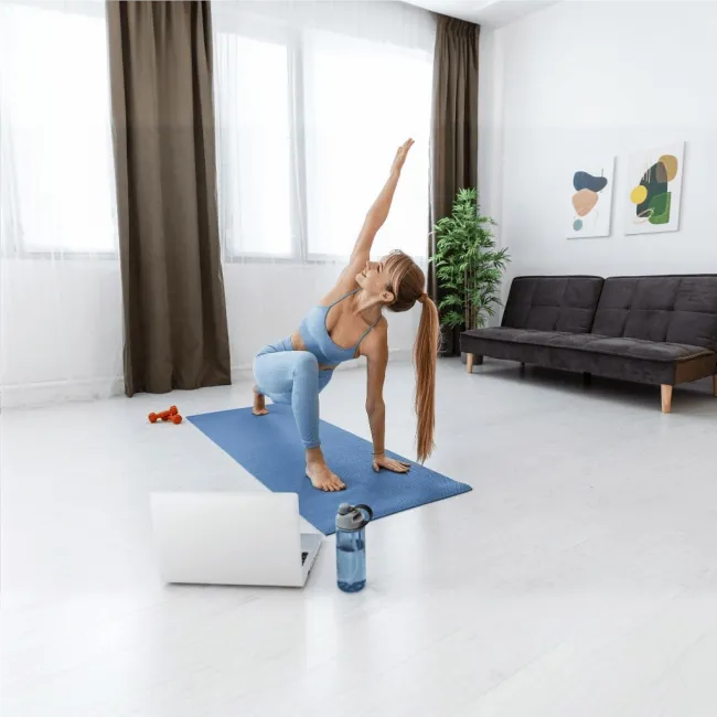 Covoras Gimnastica Slimfit - 173 X 61 X 0.4 Cm, Albastru