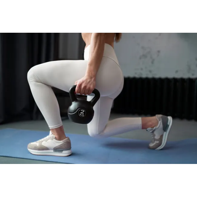 Kettlebell Otel - 12 Kg, Negru