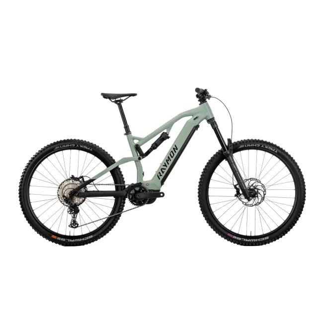 Bicicleta Electrica Raymon Full Suspension Trailray 150 Pro 2025 - 29 Inch, L, Verde - SLX