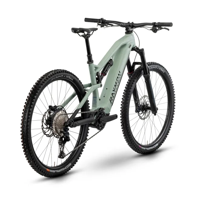 Bicicleta Electrica Raymon Full Suspension Trailray 150 Pro 2025 - 29 Inch, L, Verde - SLX