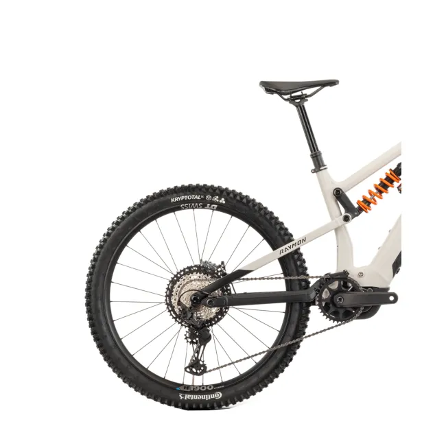 Bicicleta Electrica Raymon Full Suspension Trailray 180 Ultra 2025 - 29 Inch, M, Alb - XT