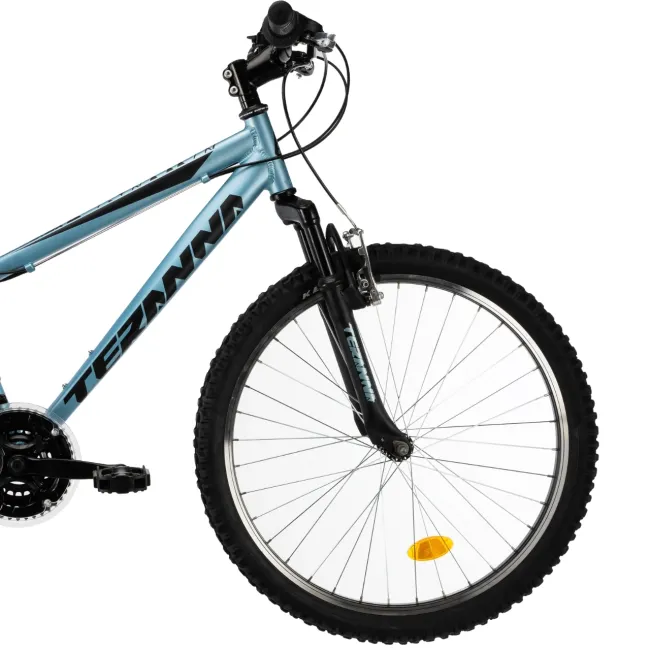 Bicicleta Copii Teranna,cadru aluminiu, echipare Shimano 18 viteze - 24 Inch, Albastru