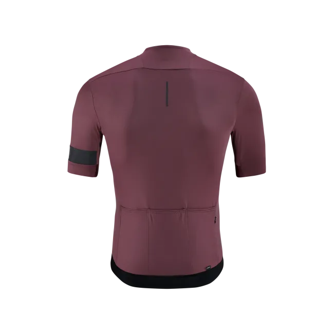 TRICOU CUBE BLACKLINE S/S DARK RED L