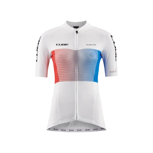 TRICOU CUBE TEAMLINE WS JERSEY S/S WHITE/BLUE/RED M