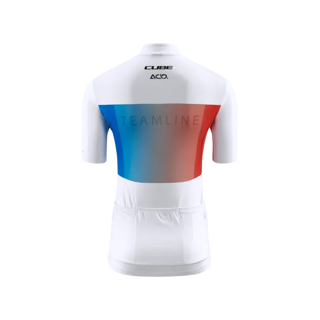 TRICOU CUBE TEAMLINE WS JERSEY S/S WHITE/BLUE/RED S
