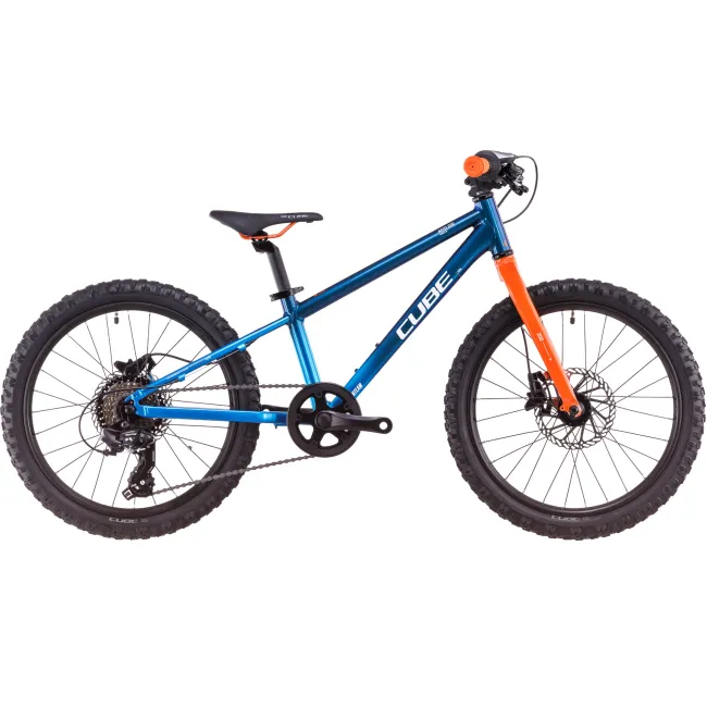 Bicicleta Copii Cube Acid 200 Disc Actionteam 2026 - 20 inch, Albastru-Portocaliu