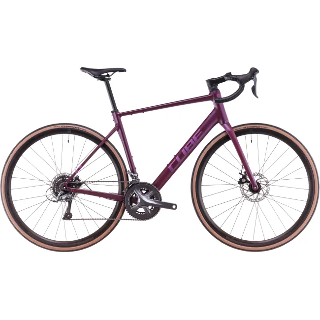 BICICLETA CUBE ATTAIN PRO HYPERPURPLE HELIO 2025 53 cm