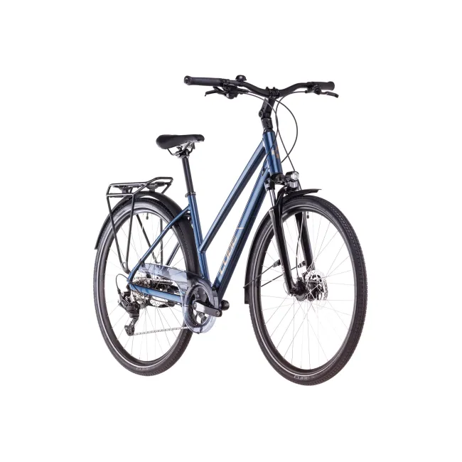 BICICLETA CUBE TOURING ONE TRAPEZE DEEPSEA BLACKCHROME 2025 XS (46 cm)