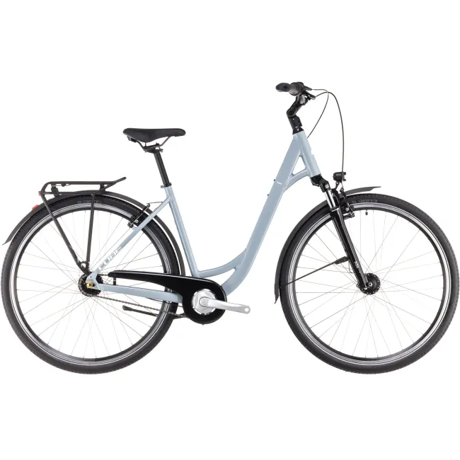 BICICLETA CUBE TOWN ONE EASY ENTRY POLARGREY WHITE 2025 49 cm