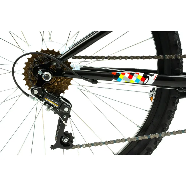 Bicicleta Copii DHS Plasma - 24 Inch, Negru