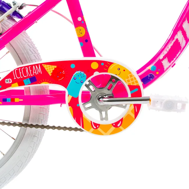 Bicicleta Copii DHS Icecream - 20 Inch, Roz