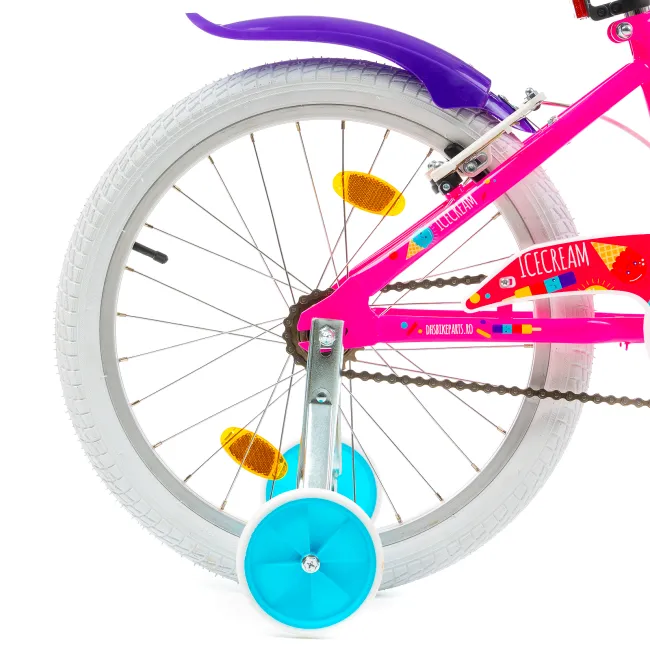 Bicicleta Copii DHS Icecream - 20 Inch, Roz