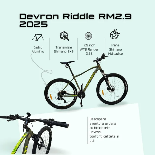 Bicicleta Mtb Devron Riddle RM2.9 2025 - 29 Inch, XL, Verde