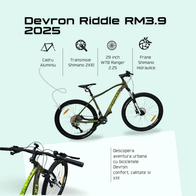 Bicicleta Mtb Devron Riddle RM3.9 2025 - 29 Inch, XL, Verde