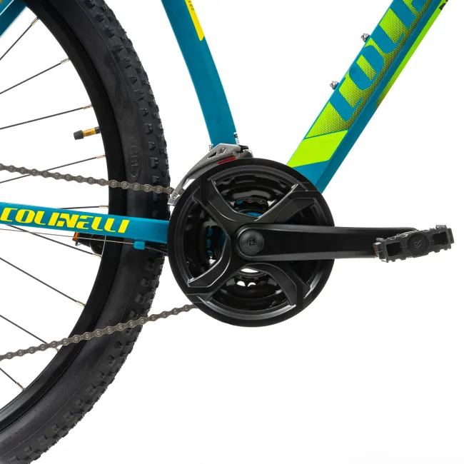 Bicicleta MTB Colinelli COL27, Marimea L, 29 inch, Verde, Schimbator Shimano Altus, 24 Viteze, Cadru Aluminiu, Frane pe Disc
