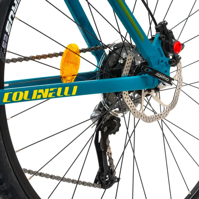 Bicicleta MTB Colinelli COL27, Marimea L, 29 inch, Verde, Schimbator Shimano Altus, 24 Viteze, Cadru Aluminiu, Frane pe Disc