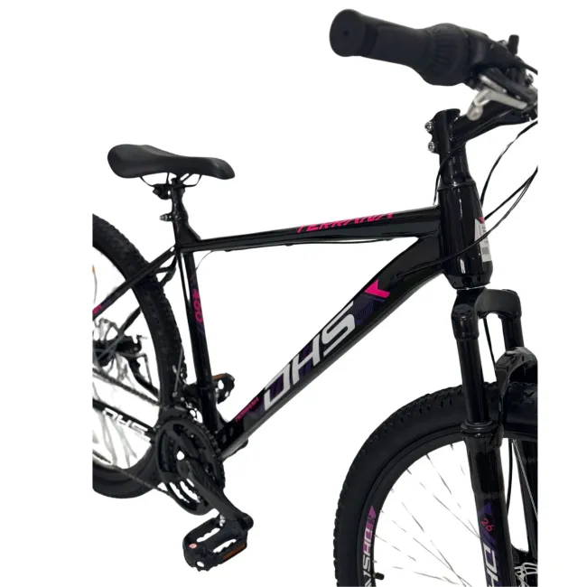 Bicicleta Mtb Dhs 2605 - 26 inch, M, Negru/Violet
