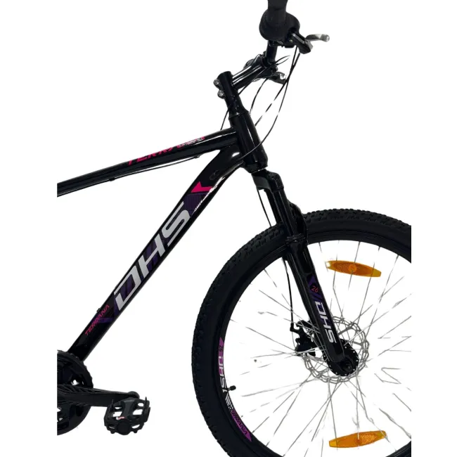 Bicicleta Mtb Dhs 2605 - 26 inch, M, Negru/Violet