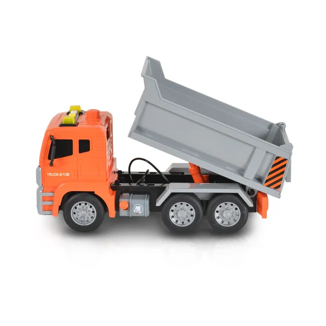Camion basculanta 1:12 cu sunet si lumini, Moni, Portocaliu
